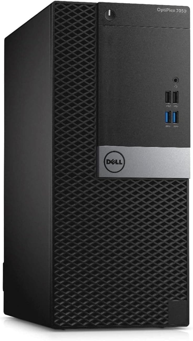 Dell Optiplex 7050 Tower Desktop Computer PC, Intel Core i7-6700, 16GB RAM, 512GB SSD, Keyboard & Mouse, DisplayPort, HDMI, Windows 11 Pro (Renewed)