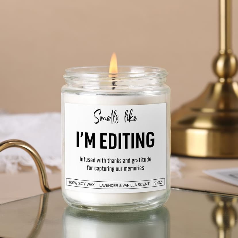 Candle, Photography Gifts for Photographers Men, Women, Photographer Gifts, Christmas, Cool Funny Presents for Photographers, Wedding, Camera Lovers, Videographer, Video Editor, Film Maker B0F8B53HLT