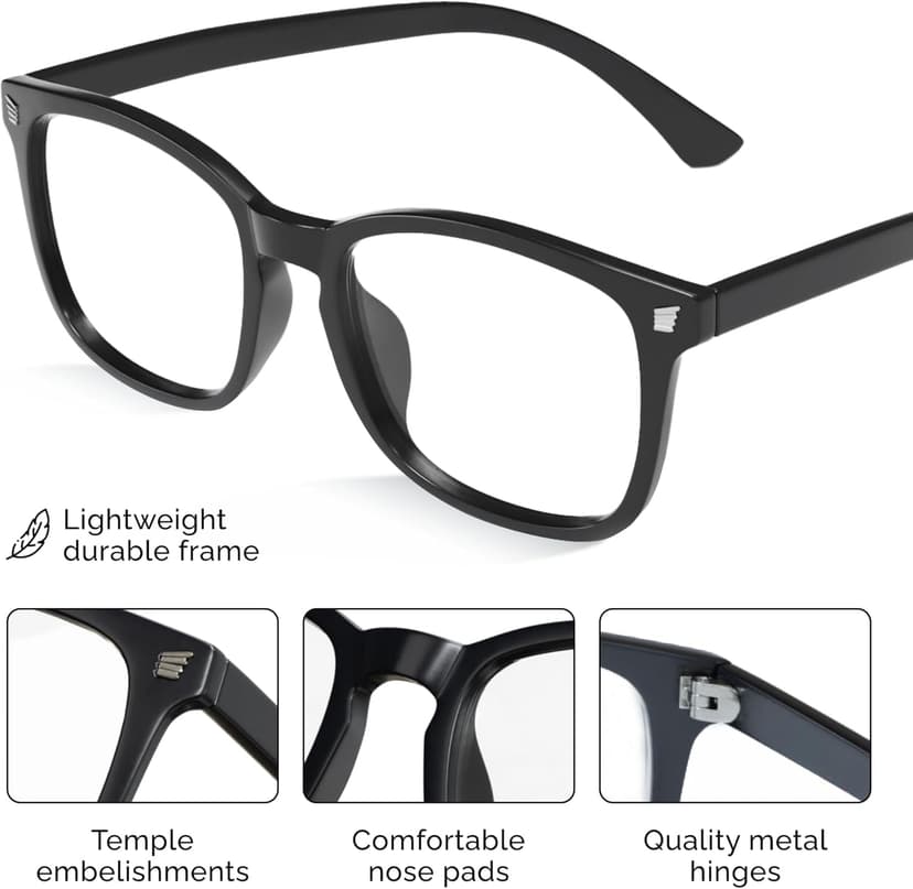 livho High Tech Blue Light Glasses - Advanced Blue Light Blocking Computer Glasses - Screen Fatigue & UV Protection
