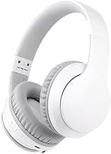 rockpapa E7 Over Ear Wireless Bluetooth Headphones with Mic, Foldable Wired/Wireless Headphones with Microphone for Kids Childrens Boys Girls Teen Youth Adult White