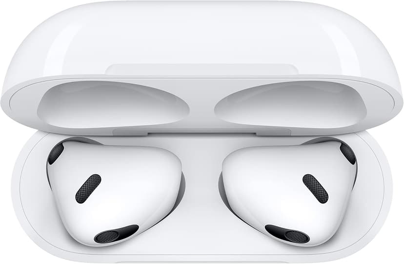 Apple AirPods (3rd Generation) Wireless Ear Buds, Bluetooth Headphones, Personalized Spatial Audio, Sweat and Water Resistant, Lightning Charging Case Included, Up to 30 Hours of Battery Life