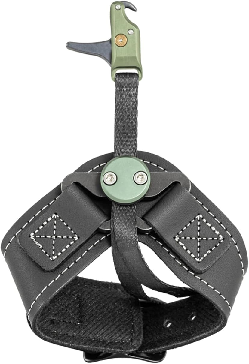 Stan SoleX Index Finger Archery Bowhunting Release - Buckle Wrist Strap Open Hook Trigger Aid with Single-Sear Design, Adjustable Length, Travel & Tension