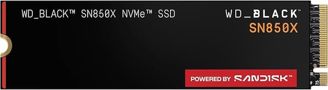 WD_BLACK SN850X 2TB NVMe SSD - M.2 2280, Up to 7,300 MB/s Read speeds, Up to 6,300 MB/s write speeds, Gaming Expansion, High Performance Internal Solid State Drive - WDS200T2X0E
