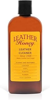 Leather Honey Leather Cleaner: Non-Toxic Leather Care Made in the USA Since 1968. Deep Cleans Leather, Faux & Vinyl - Couches, Car Seats, Purses, Tack, Shoes & Bags. Safe Any Colors & White Leather