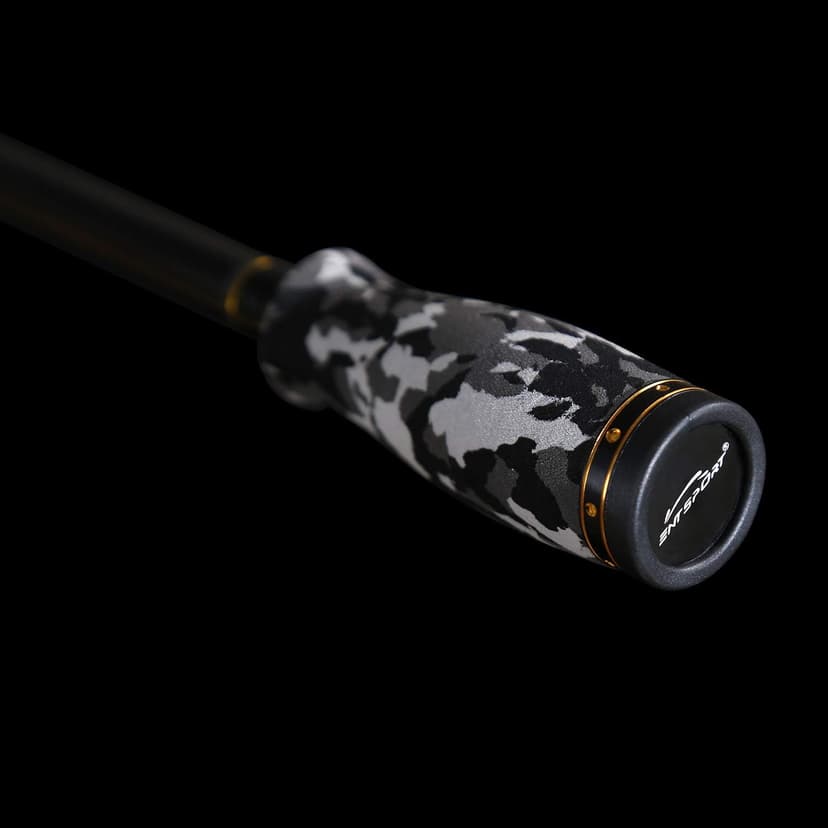 E Series - Camo Legend 2-Piece 7-Feet Casting Rod 24 Ton Carbon Fiber Baitcasting with 2 Tips - Medium and Medium Heavy Portable Bass Fishing Rod Baitcaster