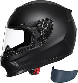 TRIANGLE Kids Motorcycle Helmets Youth Full Face Helmet Lightweight with 2 Visors DOT Approved