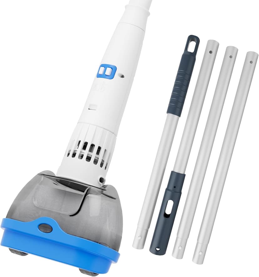 Rechargeable Hot Tub Vacuum Cleaner for Spa - Magnetic Drive System, Ultra Fine Mesh Filter for Small Particle, Spot Cleaning for Above-Ground Inground Pools, 70 Mins (Blue)