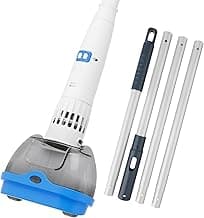 Rechargeable Hot Tub Vacuum Cleaner for Spa - Magnetic Drive System, Ultra Fine Mesh Filter for Small Particle, Spot Cleaning for Above-Ground Inground Pools, 70 Mins (Blue)