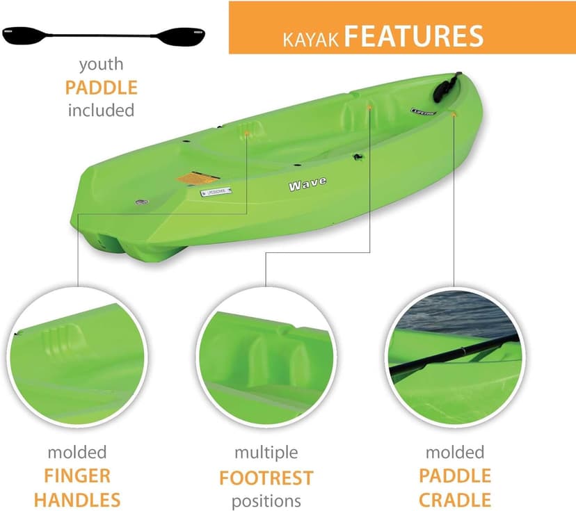 Lifetime Youth 6 Feet Wave Kayak with Paddle