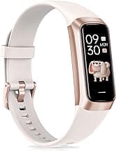 Fitness Tracker with 24/7Heart Rate, Blood Pressure, Sleep Tracking, Calorie, Activity Tracker with 1.1" AMOLED Color Screen, Waterproof Step Tracker for Android iPhones Women Men