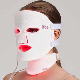 850nm Near Infrared (NIR), 7 Mode Portable LED Face Mask for True Anti-Wrinkles Skincare at Home Red Light Therapy Mask for Face and Neck with 396 LEDs B0GF25FKF4