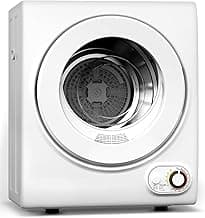 Feelfunn 110V Portable Dryer – 850W Compact Clothes Dryer with 4 Automatic Drying Modes, Stainless Steel Tub, Simple Control Knob for Apartments, Dorms & Small Spaces