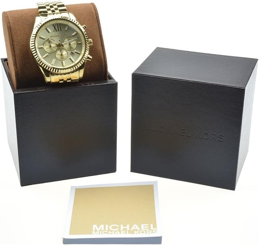 Michael Kors Lexington Men's Watch, Stainless Steel Bracelet Watch for Men