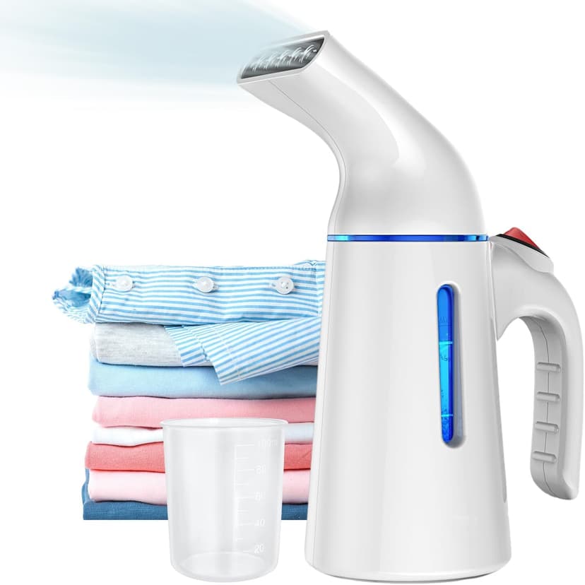 Blesgam Steamer for Clothes 700W, Fast Heat-up in 40S, 120ML Water Tank, 25g/min Strong Penetrating Steam, Portable Clothes Steamer Iron for Travel and Home(GY169)