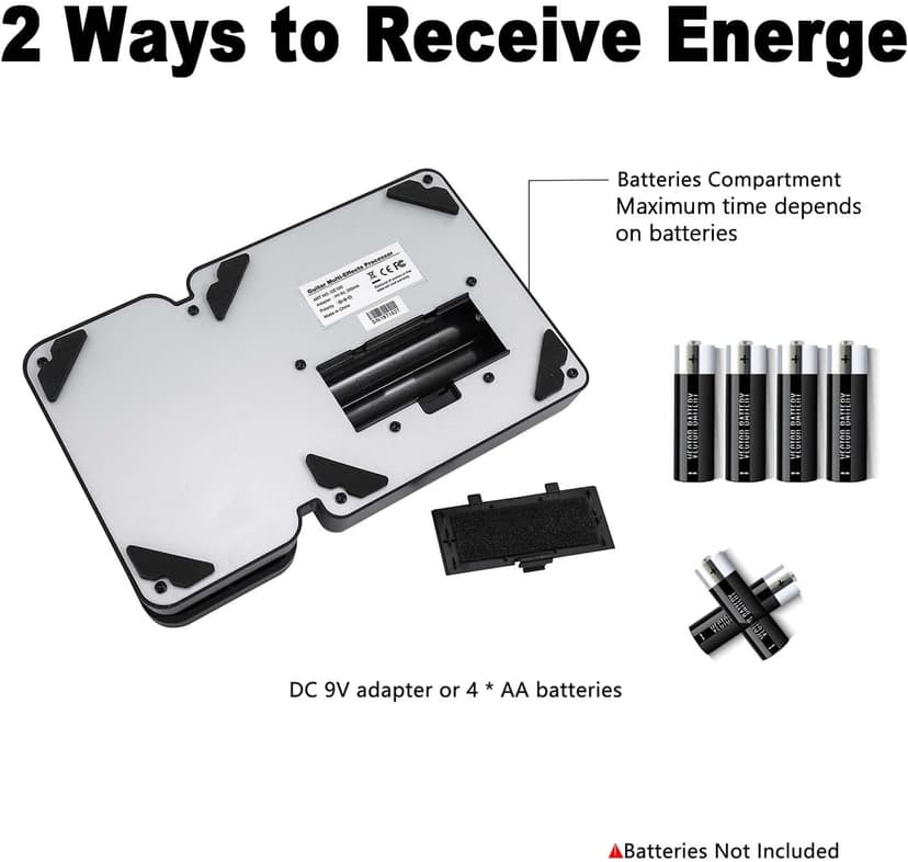 MOOER GE100 Multi-Effects Guitar Pedal with 80 Presets, 66 Effects, Loop and 40 Drum Rythm. Distortion, Expression Volume Wah Pedal, Tap Tempo, Headphone Out, LED Screen, Tuner