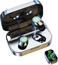 BSWLMDD Wireless Bluetooth 5.4 Earbuds 28-Hour Battery Life Hi-Fi bass Earbuds Waterproof LED Display Charging case Included in-Ear Design with Microphone Compatible with Phones/Computers/Sports