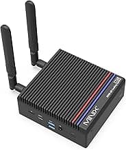 MINIX Z150-0dB Fanless Mini PC, Intel N150 (Upgraded N100), 16GB DDR4/512GB PCIe Gen3 x 4 SSD/4K Dual Display/2.5G LAN/USB-C/Windows 11 Pro/Auto Power On, for Home Office Industrial and Commercial