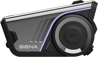 Sena 60S Motorcycle Communication Headset with Wave, Mesh, and Bluetooth Intercom, 2nd Generation Sound by Harman Kardon