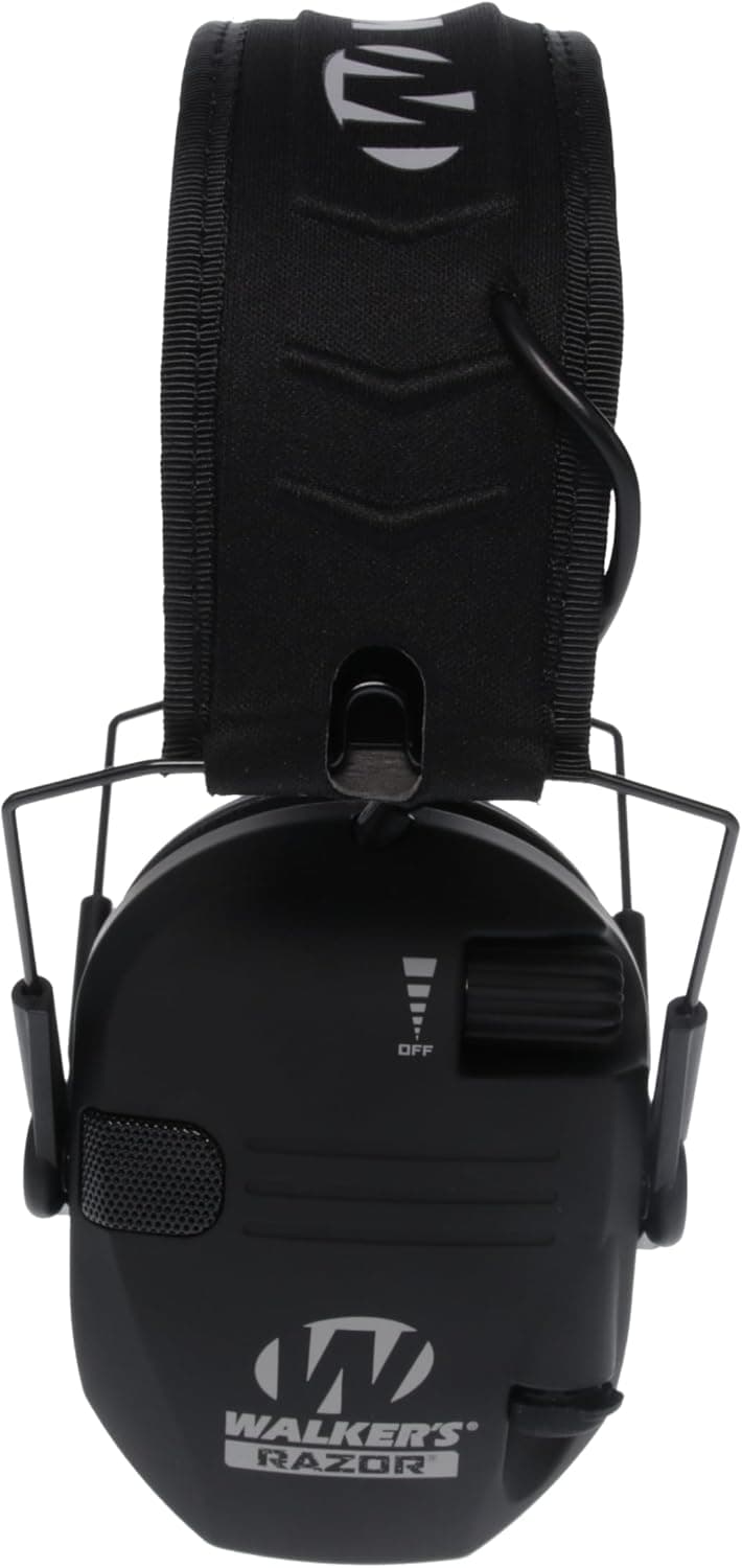 Walker's Razor Slim Ultra Low Profile Compact Design Adjustable Range Shooting Hunting Hearing Protection Electronic Earmuffs