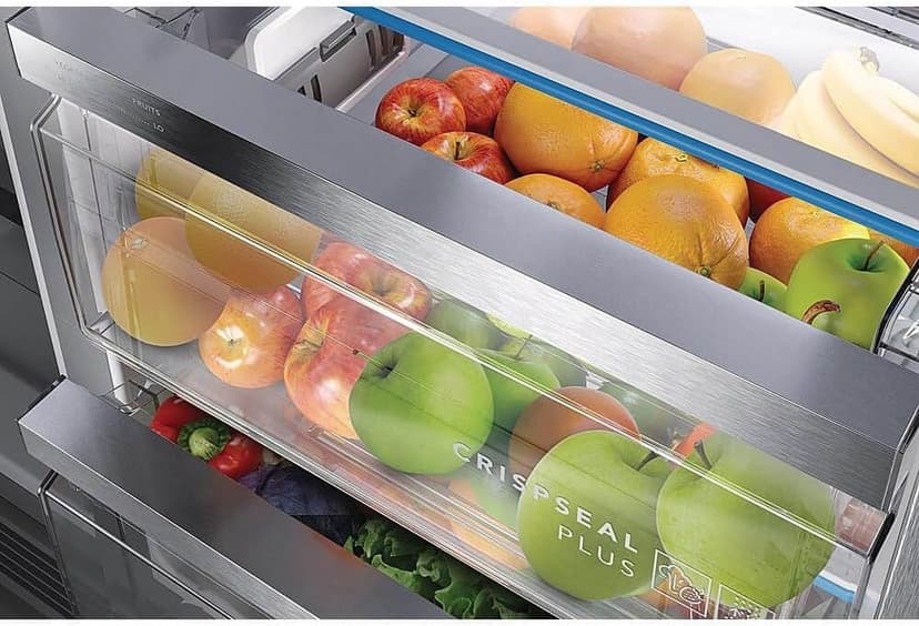 Frigidaire Professional 36 in. 22.3 cu. ft. Counter Depth Side-by-Side Refrigerator in Stainless Steel with CrispSeal Technology