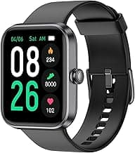 EURANS Smart Watch 45mm, AMOLED Fitness Watch with Heart Rate/Sleep Monitor Steps Calories Counter, IP68 Waterproof Activity Tracker Compatible with Android iOS