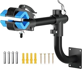 Urban Deco Bike Repair Stand Bench Mount Bike Stand Wall Mounted Bike Work Stand Bicycles Maintenance Rack Bike Clamp for Road Mountain Bike,Road Bike (13.6 inch Curved)