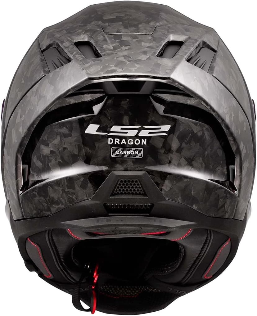 LS2 Helmets Dragon Carbon Full Face Motorcycle Helmet W/ SunShield