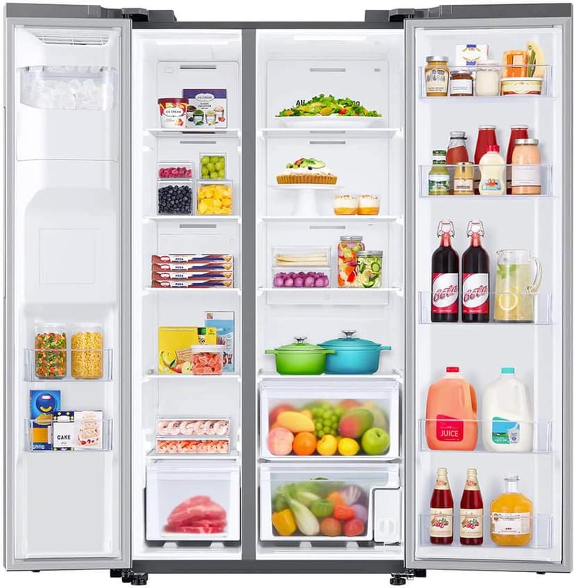 Samsung 27.4 cu. ft. Large Capacity Side-By-Side Refrigerator, Stainless Steel, RS27T5200SR/AA