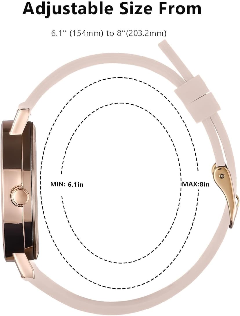 Hourstar Women's Analog Nurse Watch with Second Hand for Nursing, 12/24 Time, Silicone Band, Easy Read