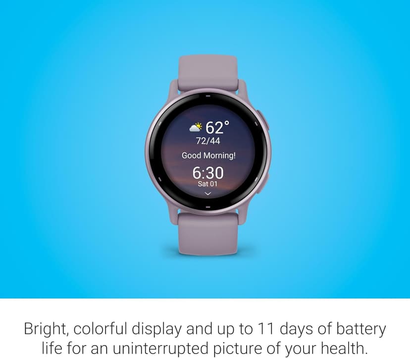 Garmin vívoactive 5, Health and Fitness GPS Smartwatch, AMOLED Display, Up to 11 Days of Battery, Orchid