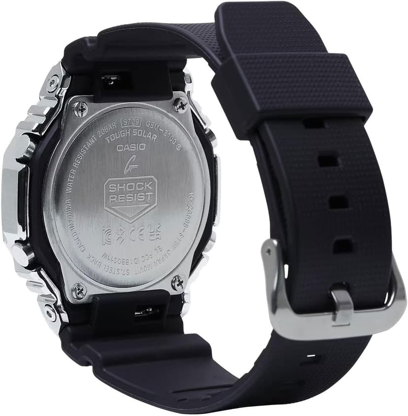 Casio G-Shock Casio G-Steel Solar Connected Black Dial Black Resin Strap Watch - GBM2100-1A