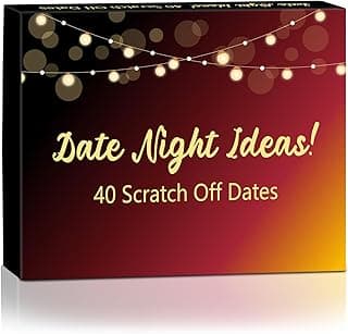 Christmas Romantic Gifts for Boyfriend Girlfriend,40 Scratch Off Date Night Ideas Card Games,Anniversary Couple Mens Gifts for Him,Her,Women,Men,Wife,Husband,Valentines Day,Wedding,Engagement