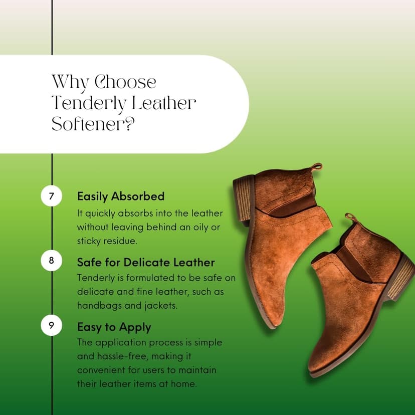 URAD Tenderly leather softener | 5 Ounces| Revitalize Your Boots, Shoes, and Furniture with the Best Moisturizing Formula!