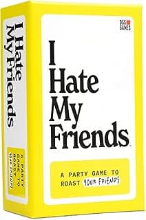 DSS Games I Hate My Friends [Hilarious Roast Party Game for Adults | Funny Friend Card Game for Game Night, Bachelorette Parties, College Parties & Girls Trips | Ages 17+ | 3+ Players]