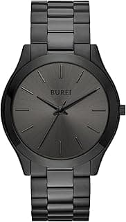 BUREI Men Watches Fashion Analog Stainless Steel Quartz Waterproof Watches,Gift for Men.