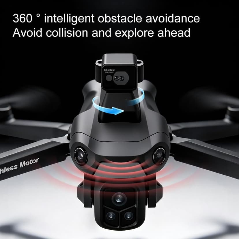 V918 GPS Drone with 8K Camera for Adults, RC Drones with 5 inch HD Screen, 60 Mins Flight Time, 3KM Long Control Range, 360° Obstacle Avoidance, Headless Mode, Auto Return, Circle Fly and Follow Me, Lightweight and Foldable Quadcopter for Beginner Gifts Toy, Under 249g