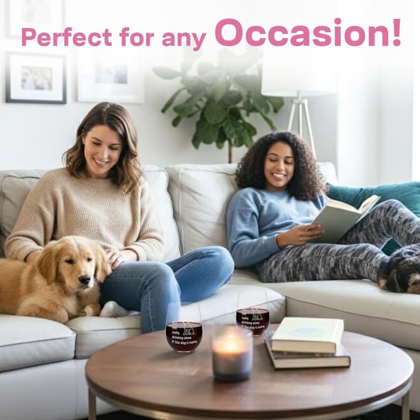 FUNNY WINE GLASSES + WINE SOCKS -16 oz Unbreakable Stemless Wine Glass With Sayings & Fuzzy Girl Socks “If You Can Read This, Bring Me Some Wine"