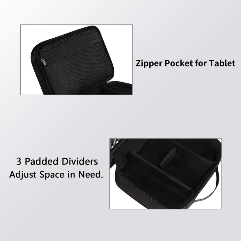 MATEIN Electronics Organizer Travel Case, Water Resistant Cable Organizer Bag for Travel Essentials, Gifts for Men, Storage Bag for Camera Accessories, Phone, Cord & Tablet, Black