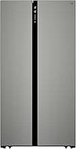 Avanti 15.6 cu. ft. Side-by-Side Apartment Refrigerator with Freezer, Compact Counter-Depth Fridge for Small Spaces, Stainless Steel