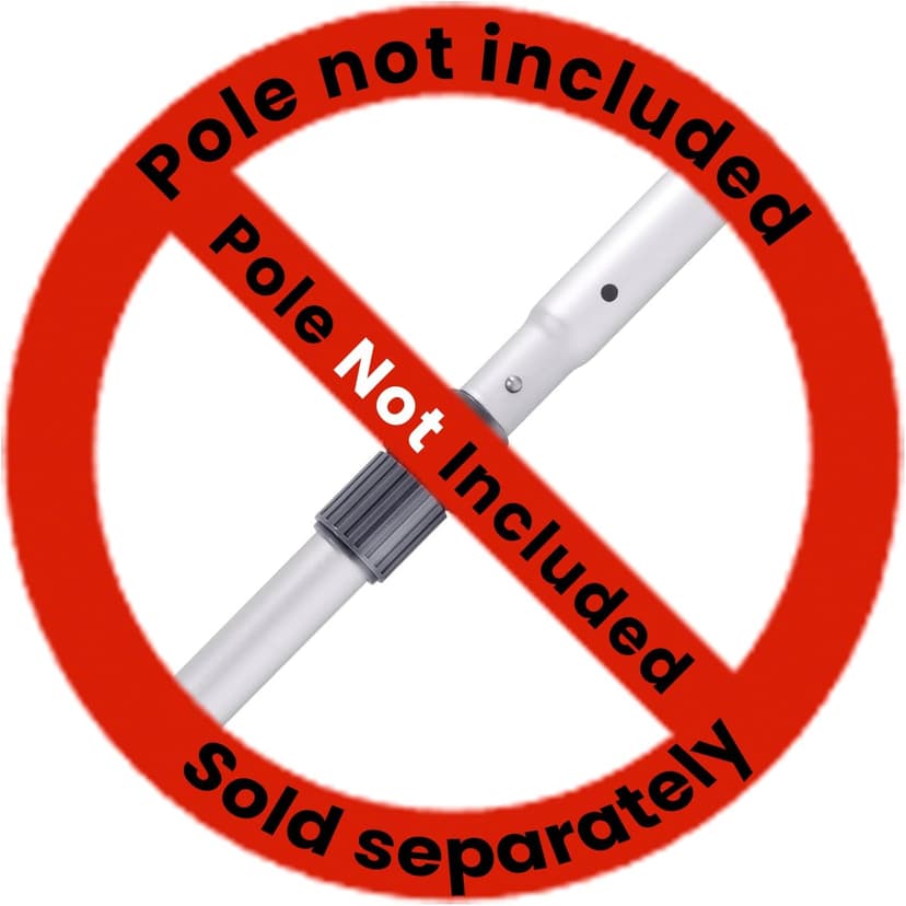 Sepetrel Upgrade Pool Vacuum Head with Side Brush & Universal Rotatable Hose Adapter,Weighted Triangular Shape(Safe for Vinyl Liner Pool)