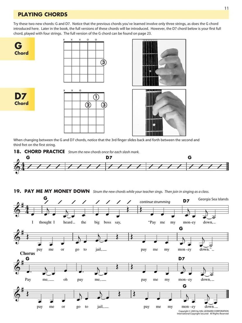 Essential Elements for Guitar Book 1 | Beginner Guitar Method with Chords, TAB, and Music Theory | Step-by-Step Lessons for Students and Teachers | Easy Guitar Songbook with Popular Songs