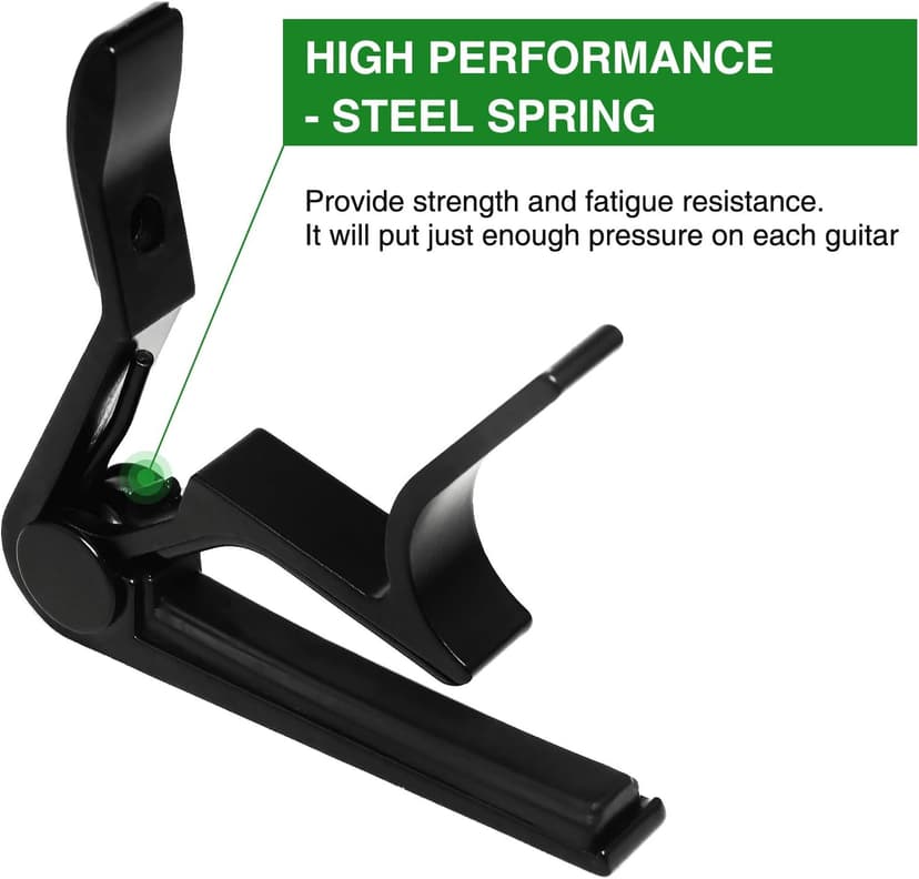 Guitar Capo, 6-String Acoustic & Electric Guitar Capo,Capo for acoustic guitar(Black)