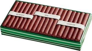 The Swiss Colony Wild Game Meat Sticks Gift Box - Includes Exotic Meats: Buffalo, Elk, and Venison Blended with Pork and Beef, Gift Package for Men