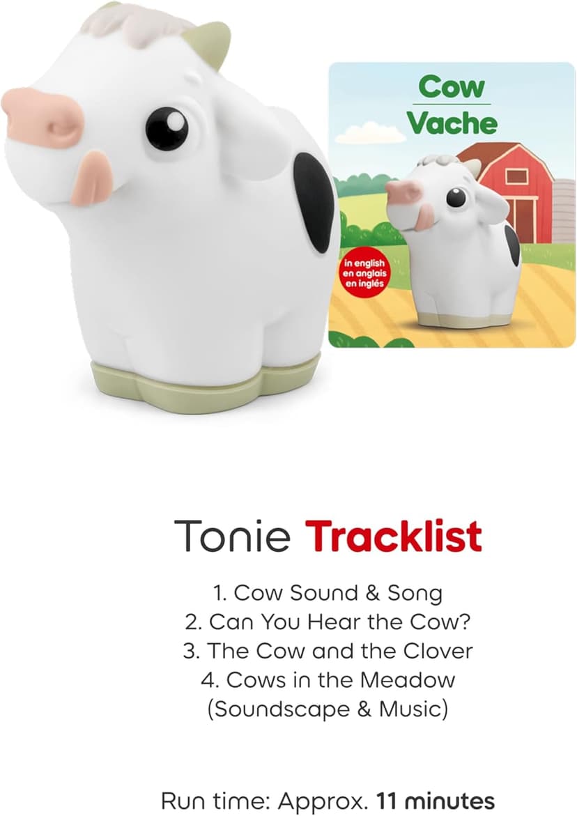 Toniebox 2 My First Farm Bundle for Kids 1+ with Soft and Squeezable Cow, Horse, and Pig - Sunset Red B0FJ2ZY48J