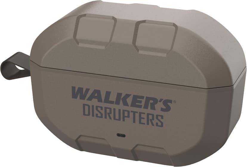 Walker's Disrupter Bluetooth Earbuds - Hunting Range Shooting Active Lifestyle Ear Protection Hearing Enhancement Noise-Cancelling Rechargeable Wireless Electronic Earbuds - FDE