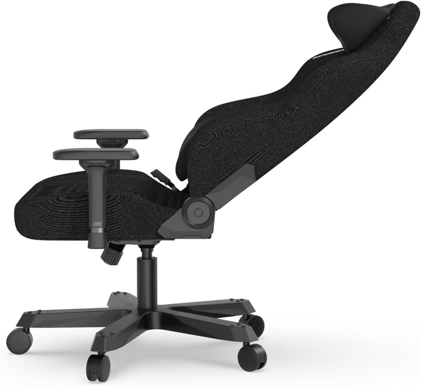 DXRacer Tank XXL Ergonomic Video Gaming Chair for Adults, Office Reclining Computer Chair with Magnetic Head Pillow and Lumbar Support, Racing Style Height Adjustable (Woven Fabric, Black)