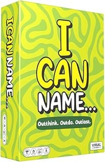 I Can Name... | Fast-Paced Family Party Game of Bidding & Brainpower | Hilarious Card Game Night, Party Game for Teens, and Adults, for Groups and Gatherings | 325 Fun Challenge Cards
