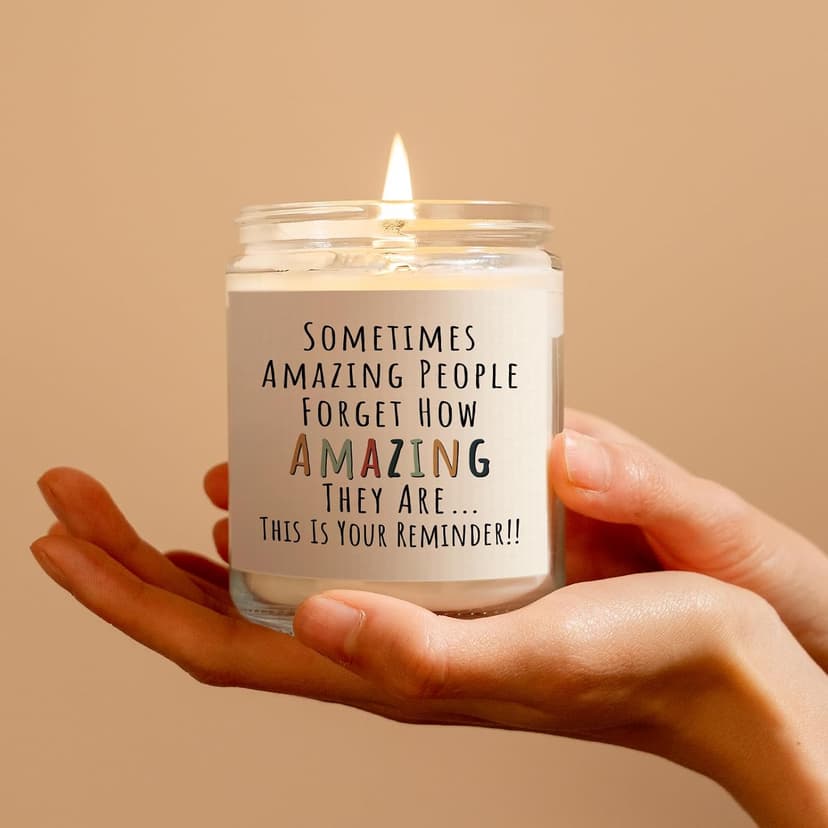 Christmas/Thank You/Inspirational Gift for Woman Her Friend Teacher Mom Girlfriend Sister Bestie, Stocking Stuffers, Lavender Craftique Gifts for Women, Birthday Gifts for Women- You're Amazing Candle B0DYMW78WD