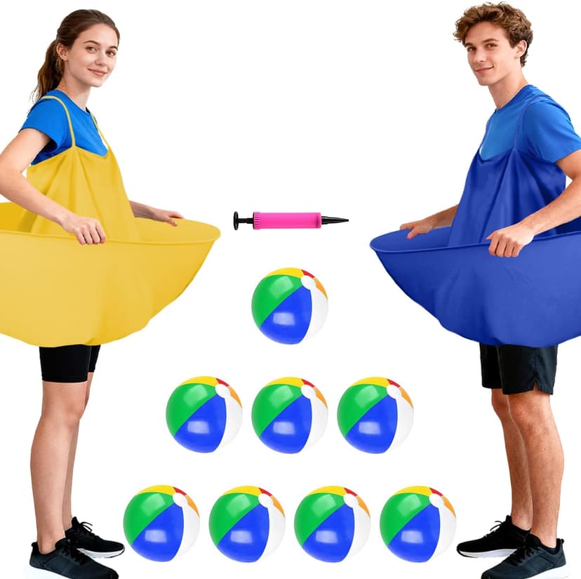 Granny Pants Yard Game Granny Pants Game with Strap Giant Yard Pant Toss Game Outdoor Party Game Granny Pants Outdoor Game with Bouncy Balls and Pump for Family Reunion Day Backyard Gatherings