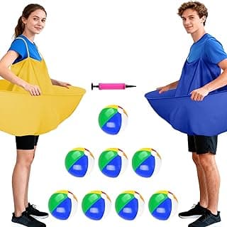 Granny Pants Yard Game Granny Pants Game with Strap Giant Yard Pant Toss Game Outdoor Party Game Granny Pants Outdoor Game with Bouncy Balls and Pump for Family Reunion Day Backyard Gatherings